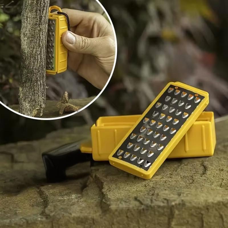 Ferro Rod Striker - Outdoor Magnifying Glass Card Fire Starter