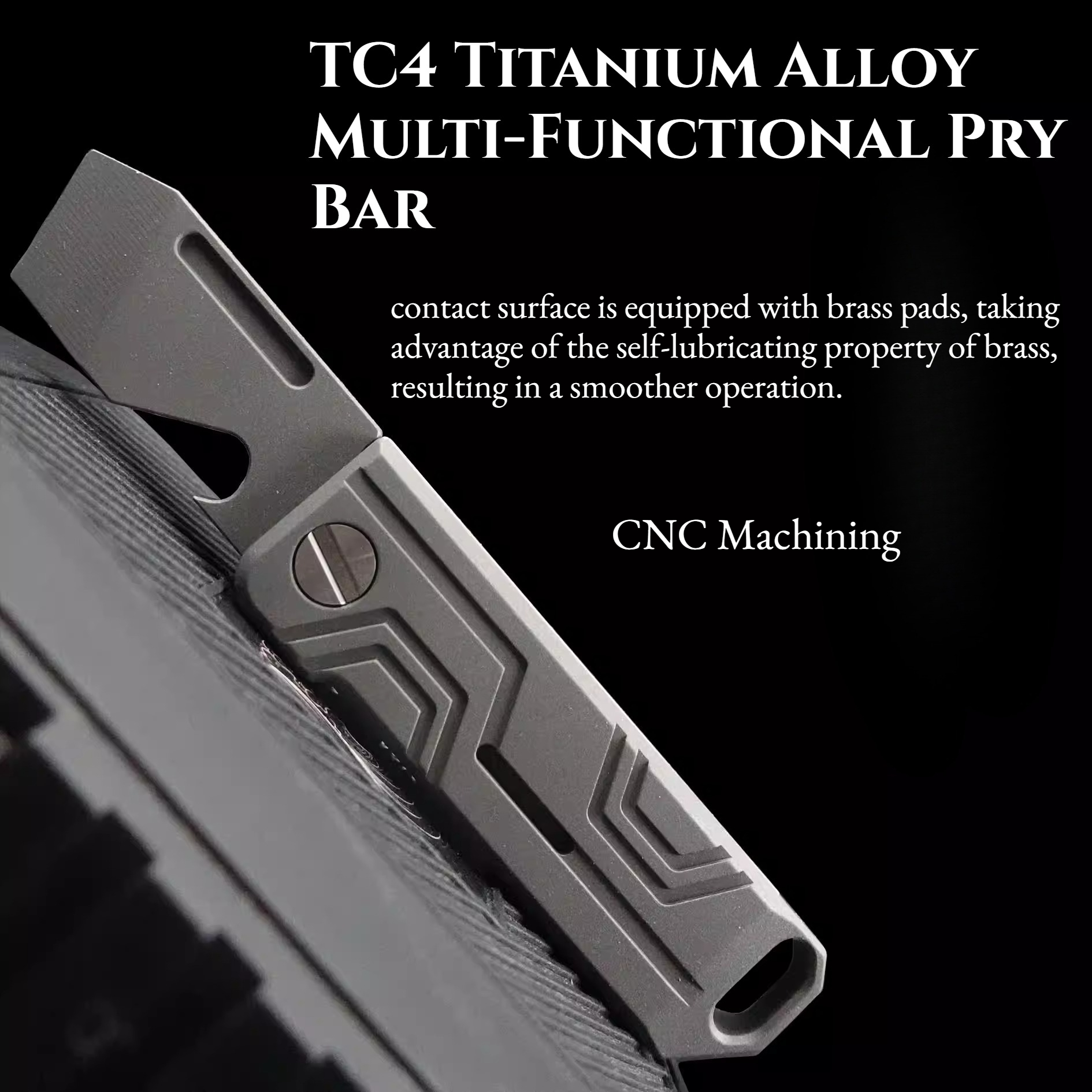 Titanium Pry Bar - TC4 Titanium Alloy 304 Stainless Steel
