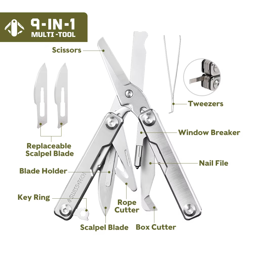SWISS TECH 9 In 1 Rescue Survi - Multitool Credit Card recensie en prijs