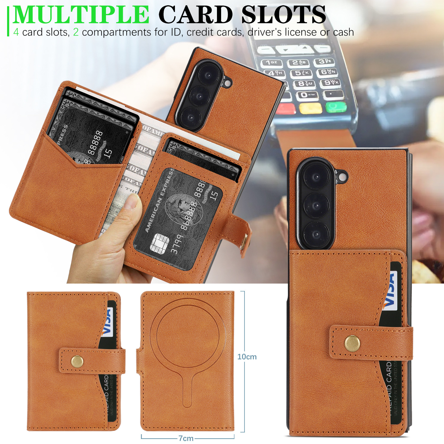 Applicable to Samsung Z Fold7  - Money Clip Magnetic recensie en prijs