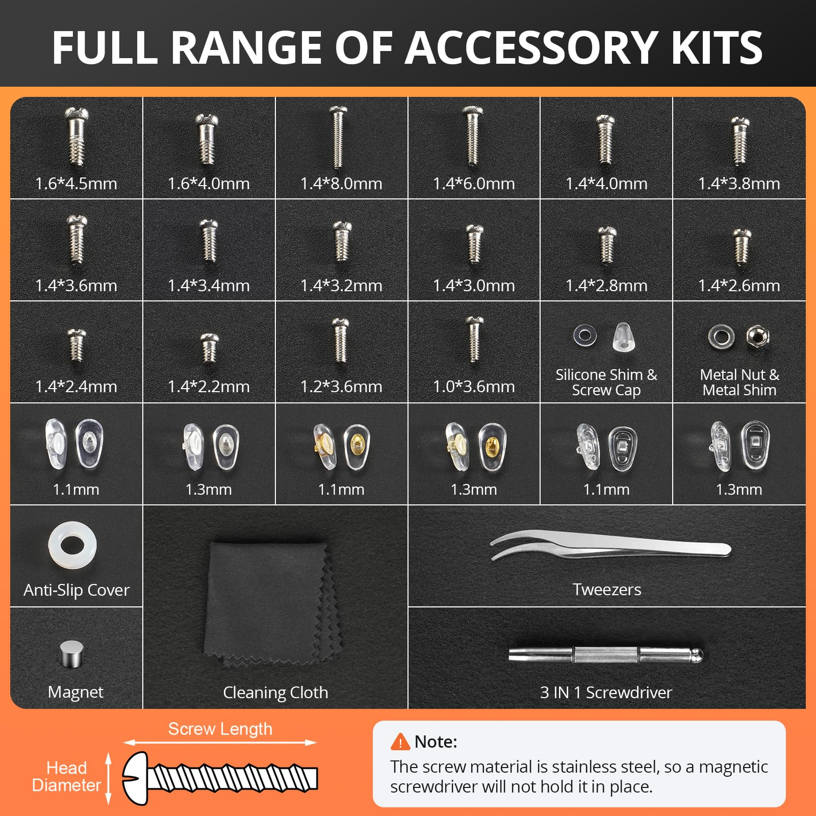 Eyeglass Repair Tool Kit with  - Micro Screwdriver Kit recensie en prijs
