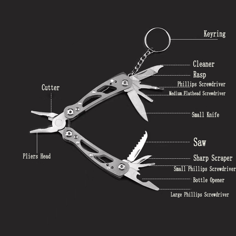 MuqiNush 12 In 1 Mini Keychain - Edc Carry Pliers recensie en prijs