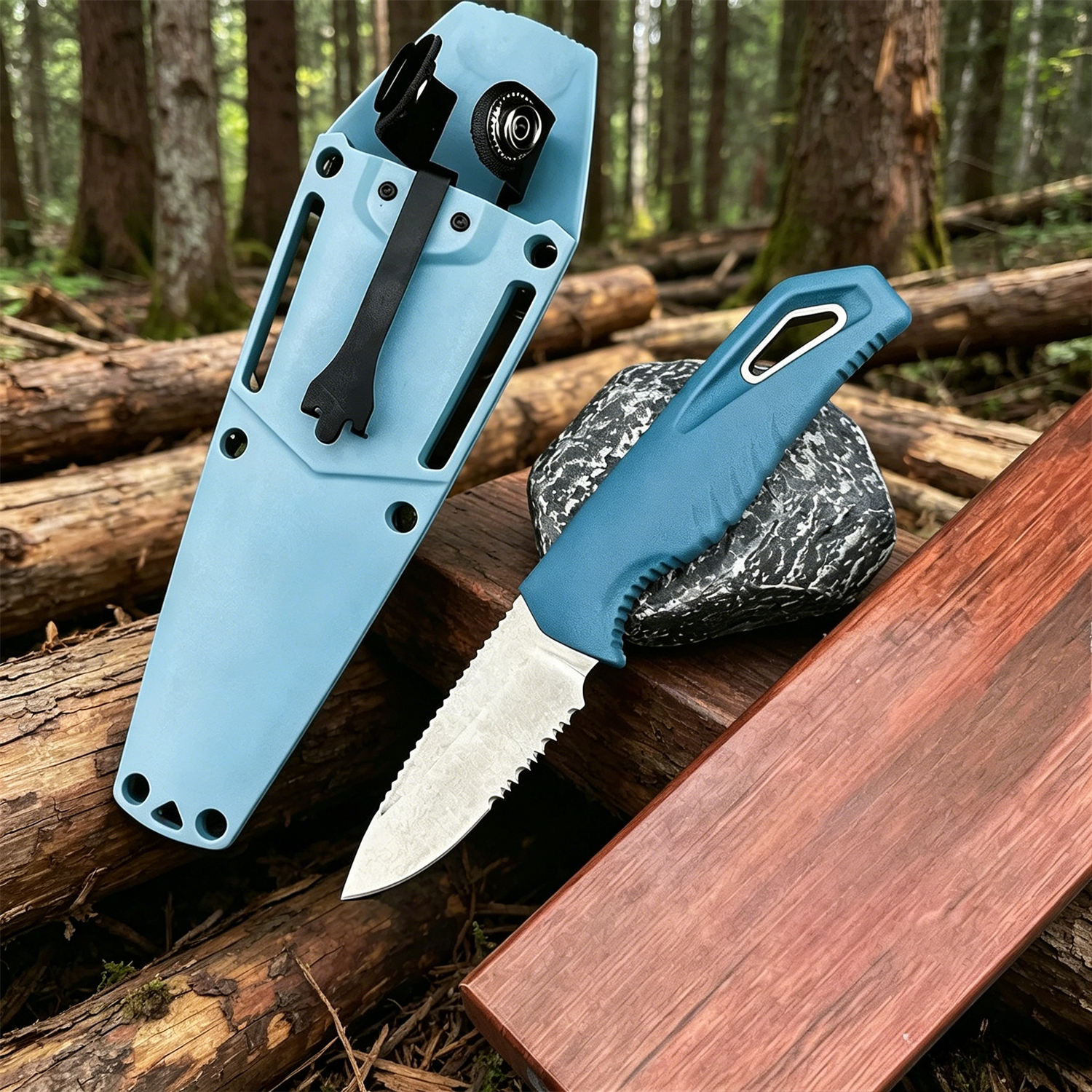 D2 Steel Fixed Blade Straight  - Edc Fixed Blade Deep Carry recensie en prijs