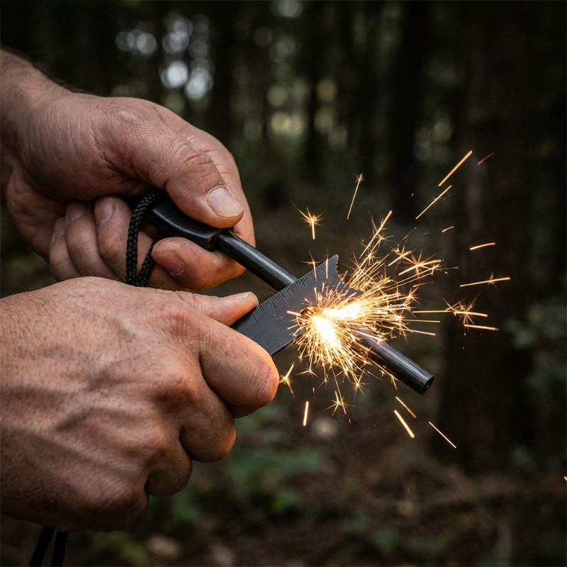 Multi-Function Wooden Handle M - Ferro Rod Striker recensie en prijs