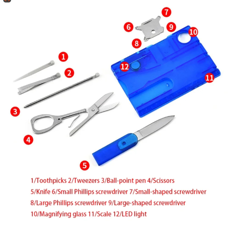 12 In 1 Pocket Credit Card Por - Multitool Credit Card recensie en prijs