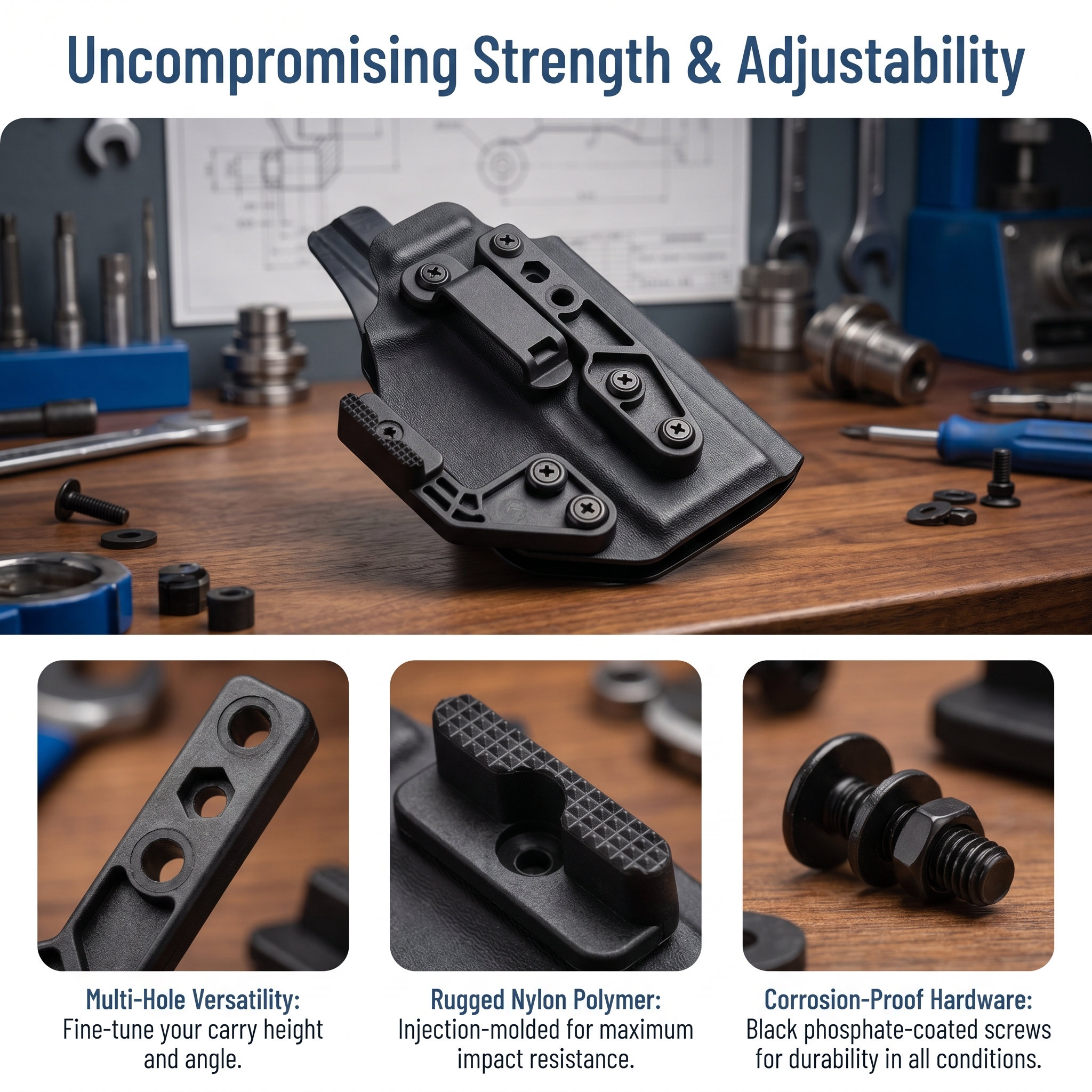 Adjustable Polymer Knife Holst - Edc Carry Positions recensie en prijs