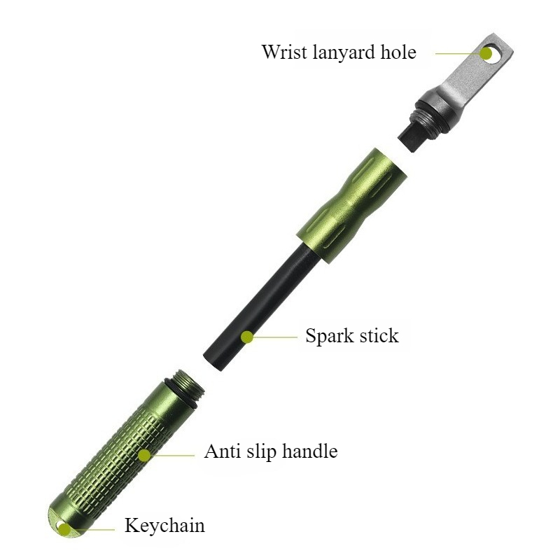 Portable Waterproof Flint Emer - Ferro Rod Striker recensie en prijs