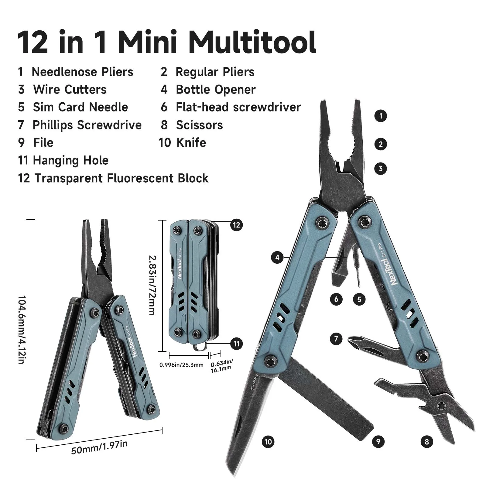2025 New NexTool Mini Sailor S - Multitool Credit Card recensie en prijs