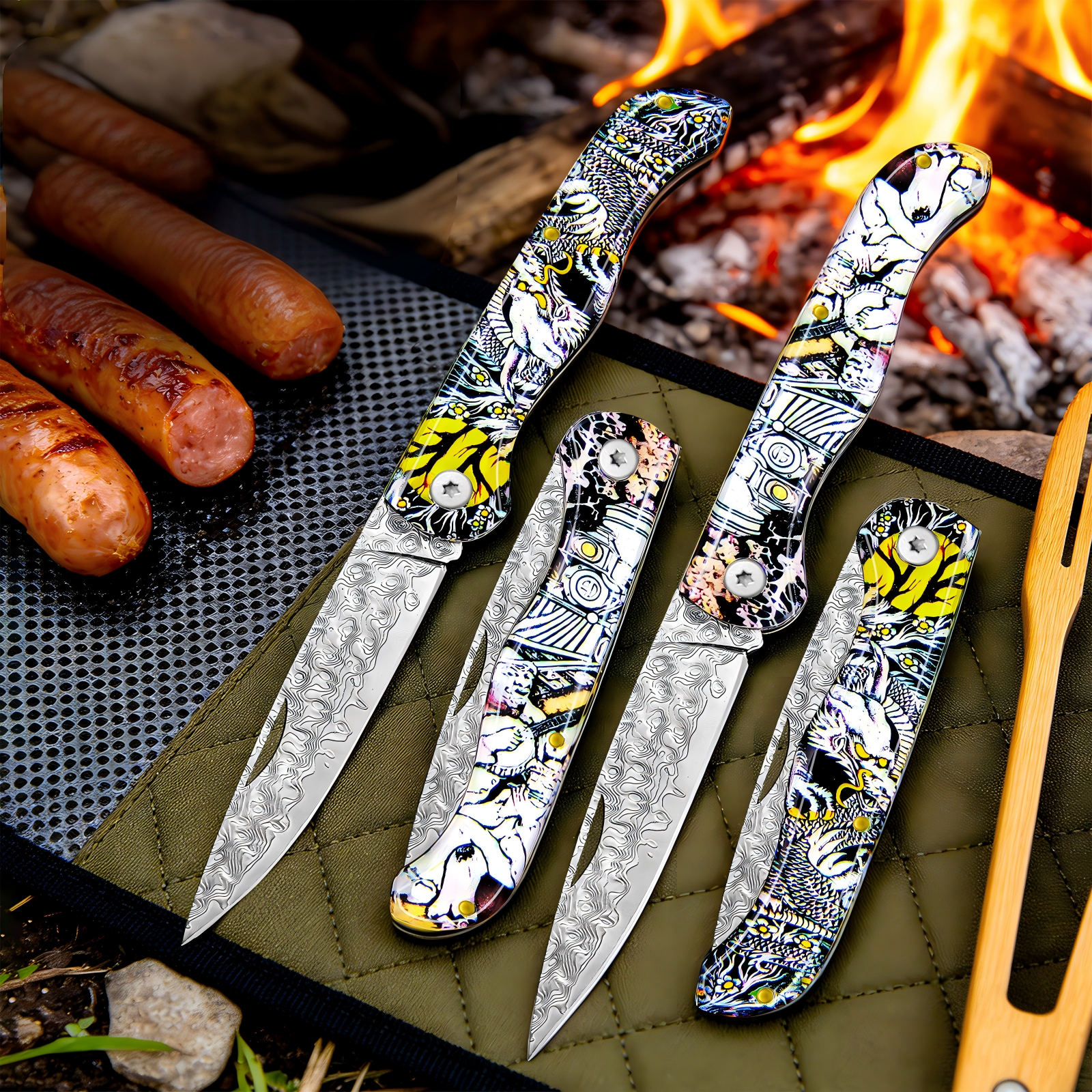 Day Damascus pattern folding p - Edc Day Carry recensie en prijs