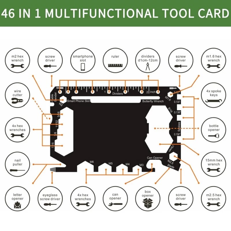Multi Tool 46 in 1 Credit Card - Multitool Credit Card recensie en prijs