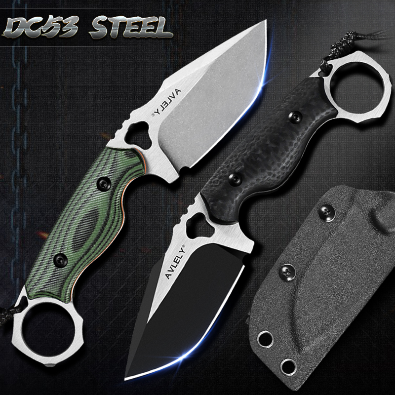 High-hardness DC53 steel strai - Edc Fixed Blade Deep Carry recensie en prijs