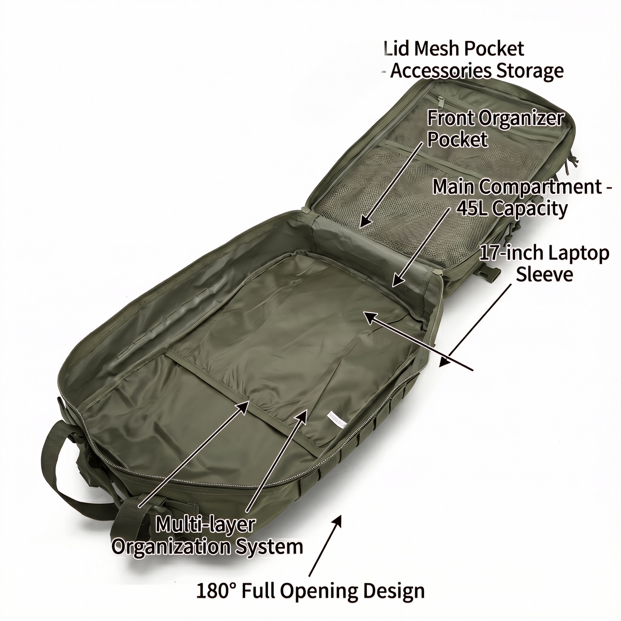Men 45L Tactical Backpack Moll - Edc Gear Every Day Carry recensie en prijs