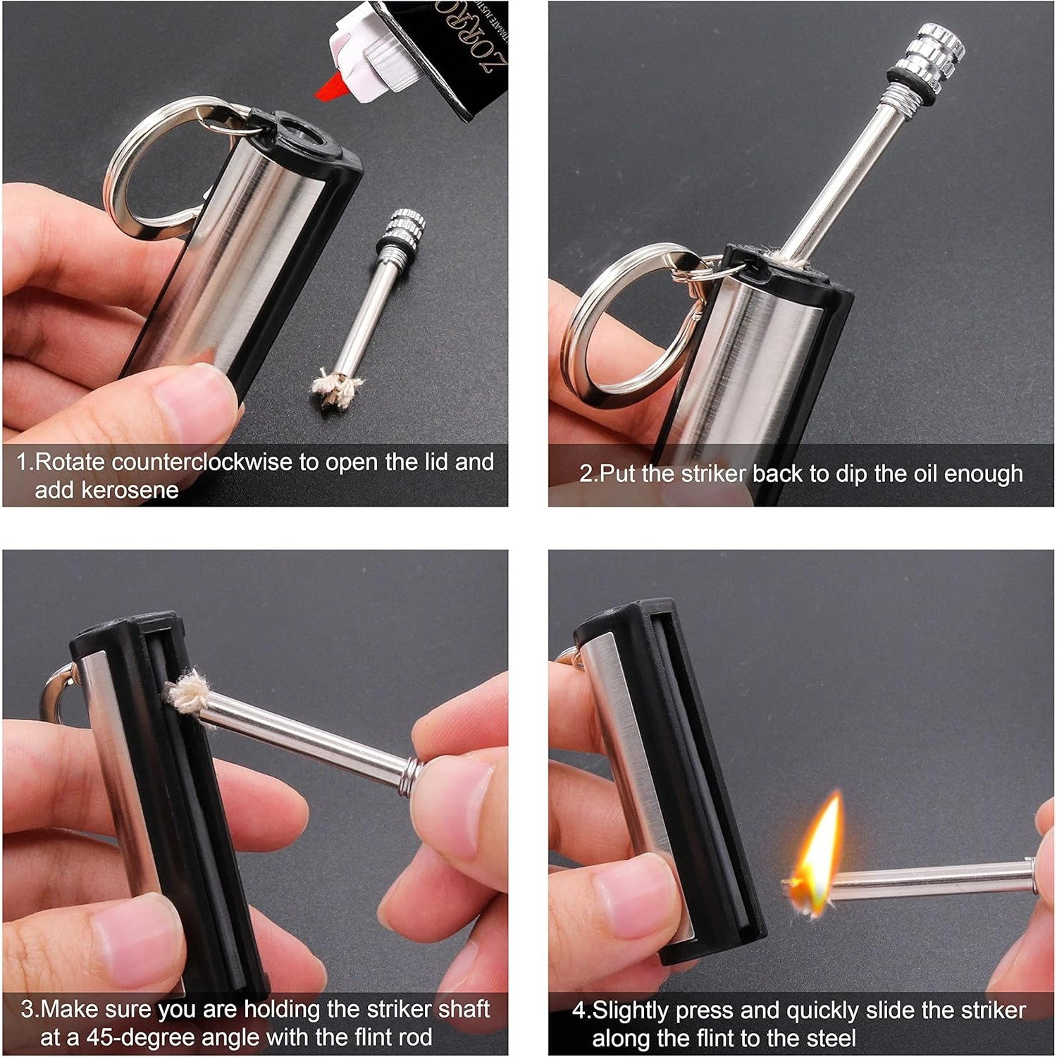 1-5-pack Magnesium flint set,  - Ferro Rod Striker recensie en prijs