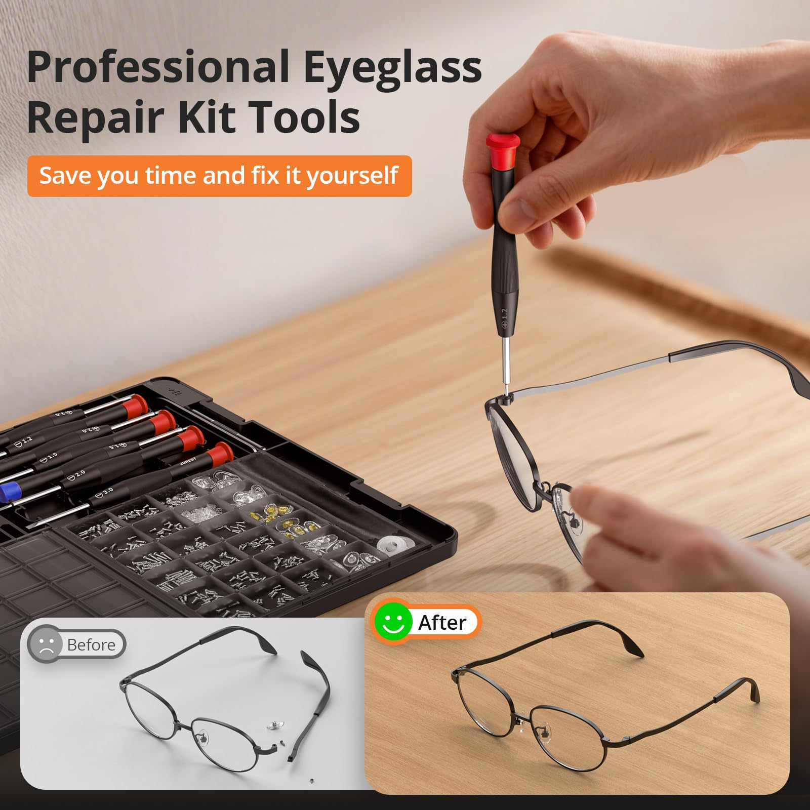 Eyeglass Repair Tool Kit with  - Micro Screwdriver Kit recensie en prijs