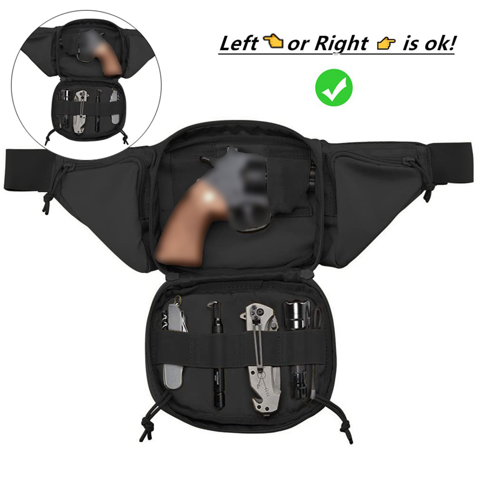 Tactical Fanny Pack Gun Holste - Edc Carry Pistols recensie en prijs
