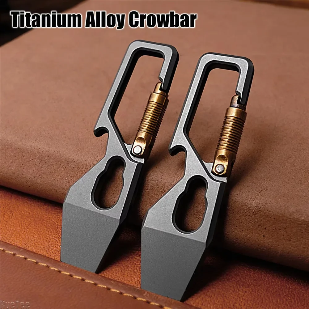 6cm 5-1 Multi-function Keychai - Titanium Pry Bar recensie en prijs